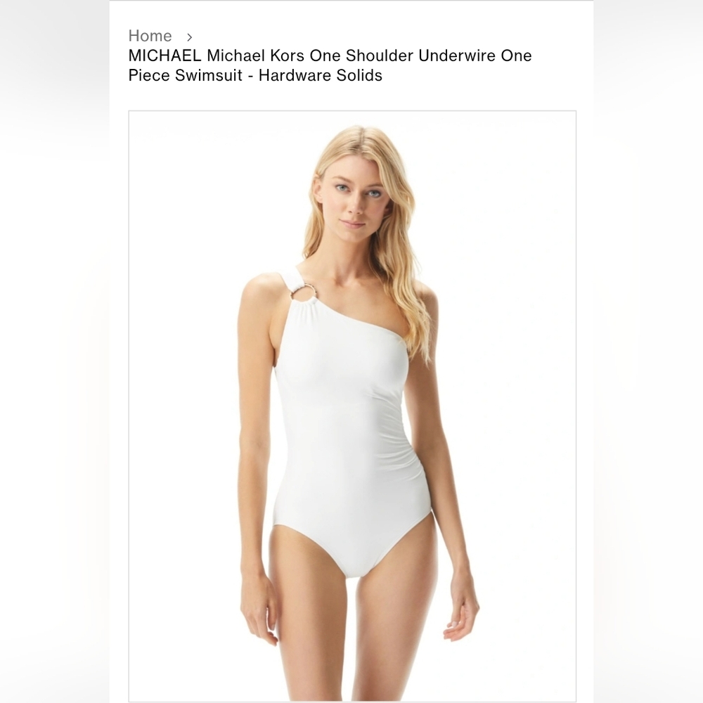 Michael Kors White Swimsuit size 12